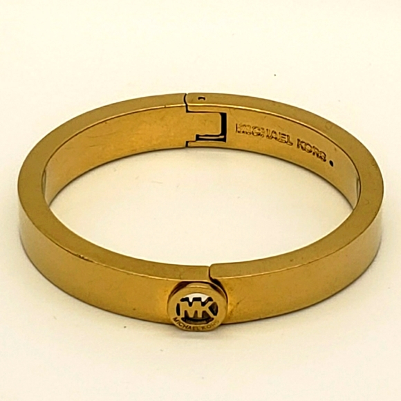 Michael Kors Logo Hinged Bangle Bracelet - Picture 6 of 16
